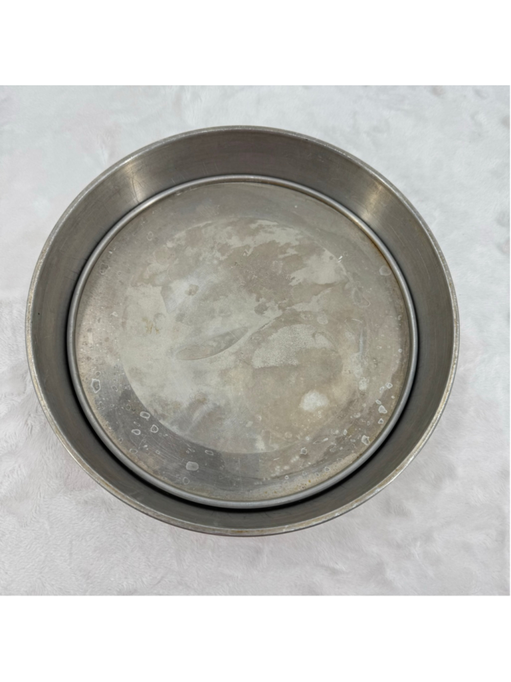 Vintage Mirro 8” Cake Pan Removable Bottom Aluminum